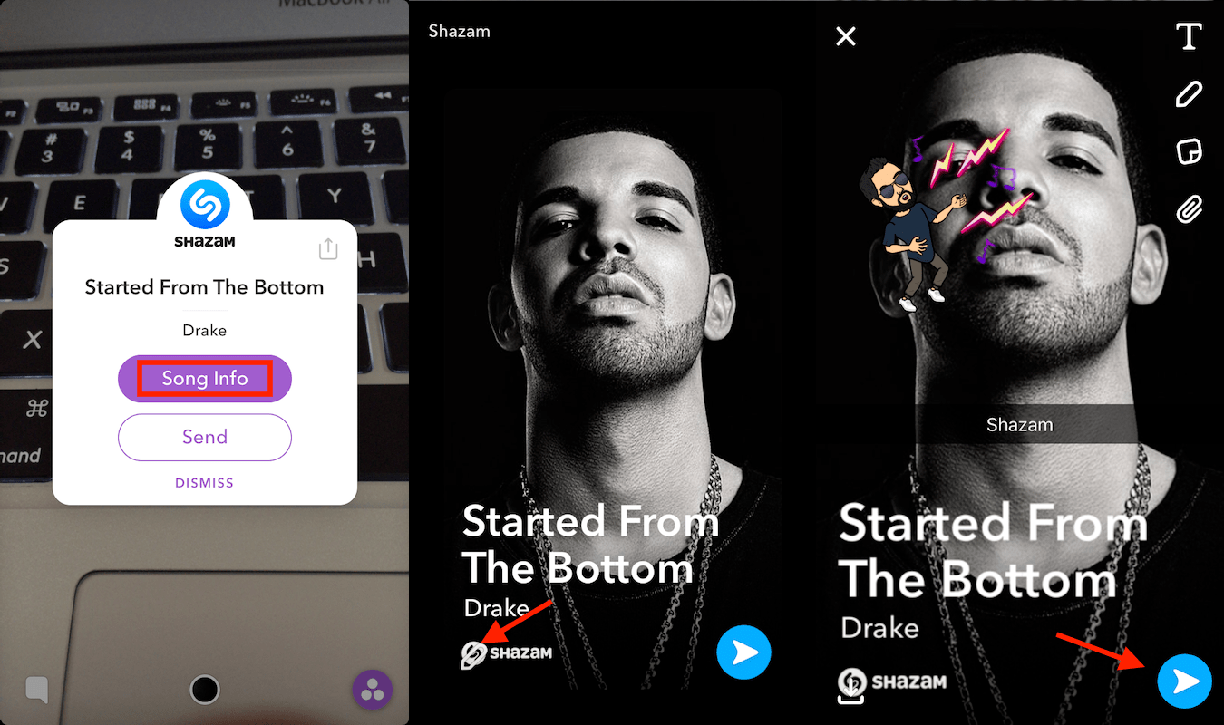 Hogyan lehet Shazamot használni a Snapchaten