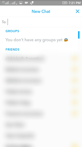 Snapchatグループを作成する方法