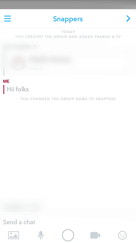 Snapchat Grup sohbeti nasıl kullanılır