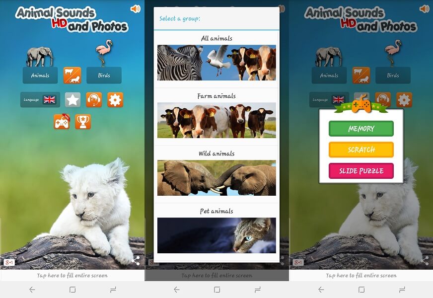 Identificeer Animal Sounds-app