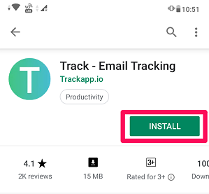 Installa il tracker e-mail