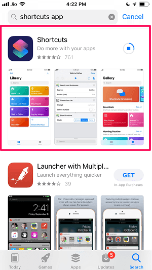 Shortcuts-App