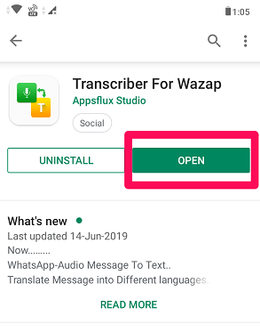 Wazapp installeren