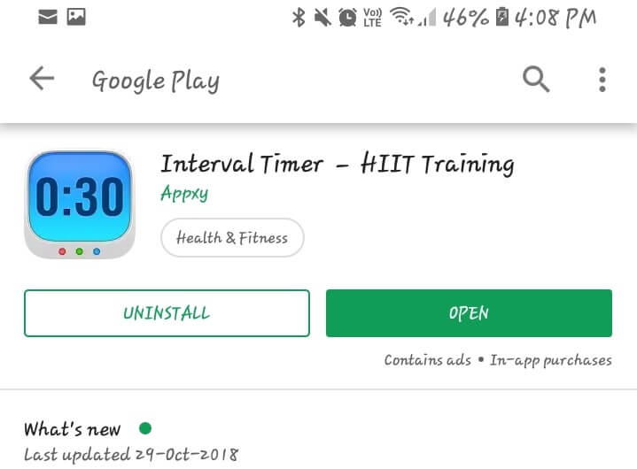 Timer intervallo - HIIT - app timer loop iphone