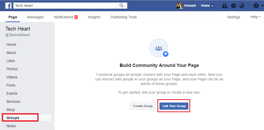 Facebook-csoportok összekapcsolása oldalakkal