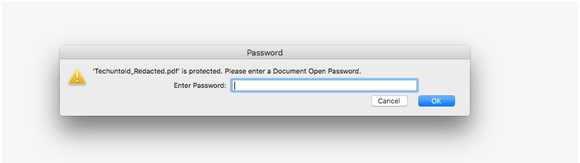 PDFをパスワードでロックする
