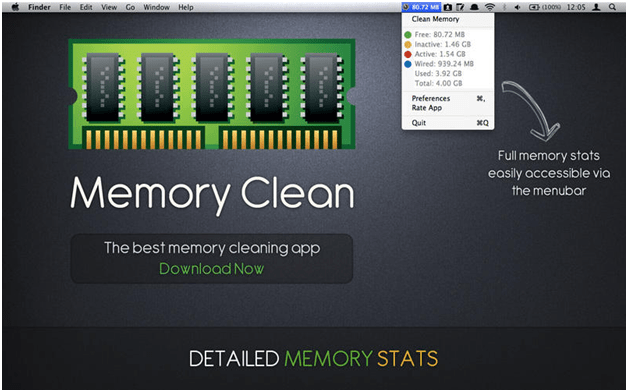 Nettoyage de la mémoire pour Mac