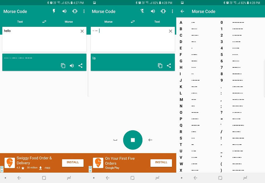Morsekode - bedste morsekode apps til Android og iPhone