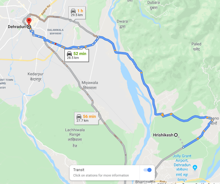 Navigering på Google Maps