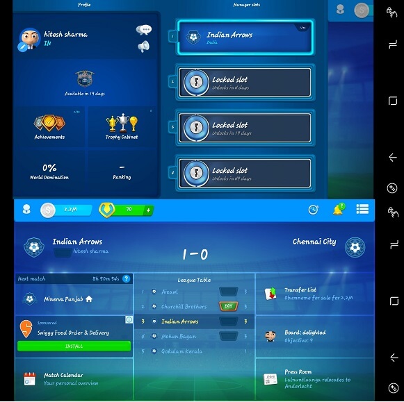 OSM - a legjobb futballmenedzser játék ios és Android rendszeren