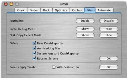 OnyX لنظام التشغيل Mac