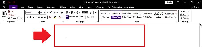 PDFelement Conversion to word