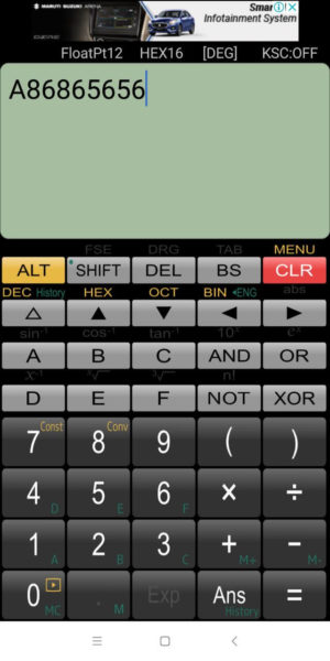 Aplicativo de calculadora científica Panecal Android iPhone