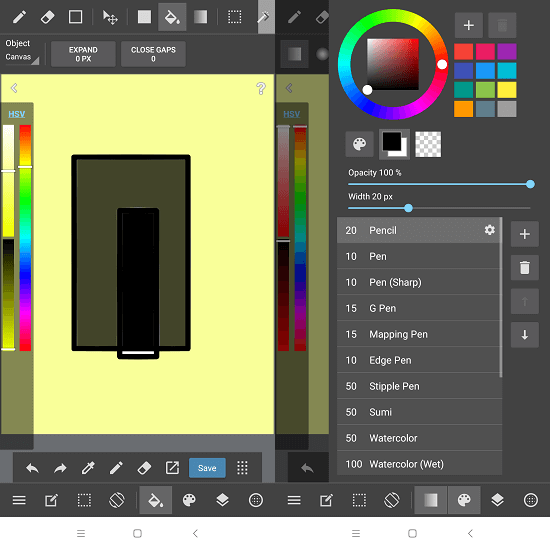PaperDraw - application de peinture pour Android