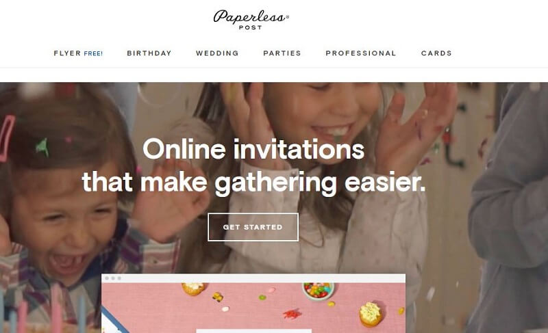 PaperlessPost webbplats