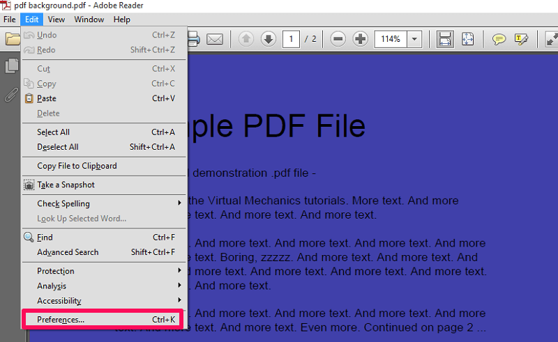 带有彩色背景的 PDF