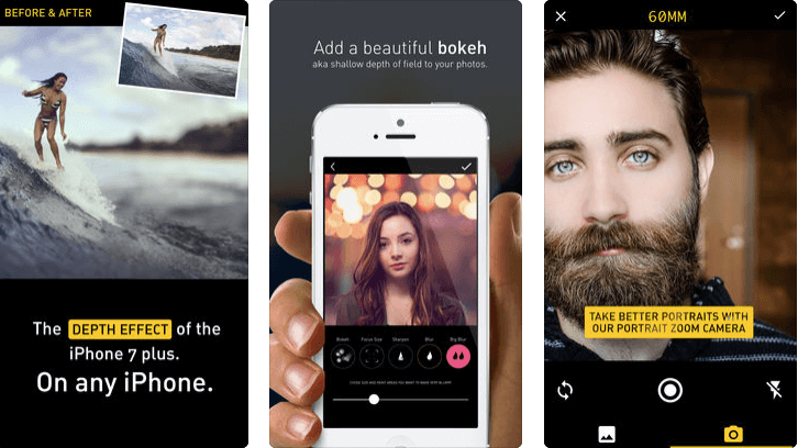Portrait Blur iOS-appen