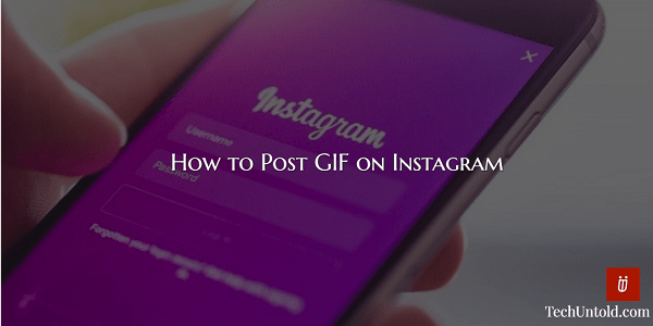Poste GIFs auf Instagram