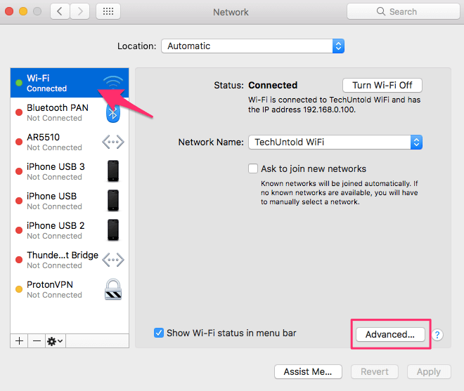 Prioriteit geven aan wifi-netwerken op Mac