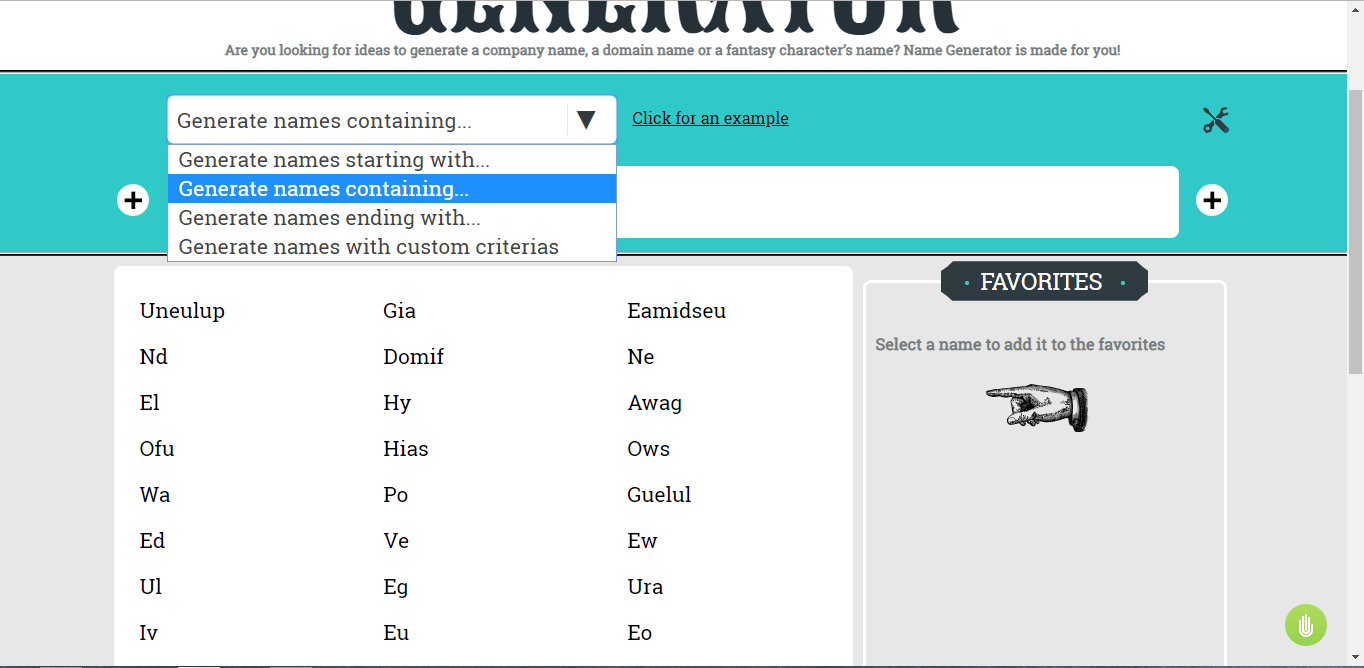 Random Names Generator - Legjobb nevek generátor