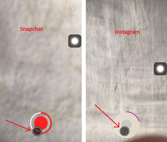 Optag på Snapchat uden at holde knappen nede