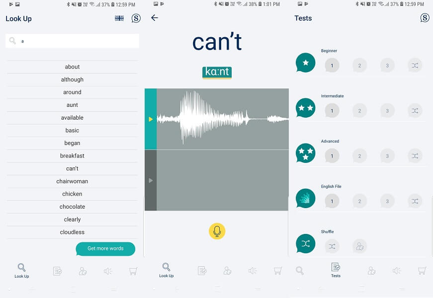 Say It - App för engelska uttal