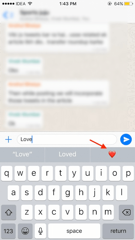 Søg Emojis på WhatsApp
