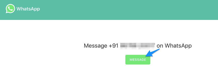 Envoyer un message WhatsApp sans ajouter de contact