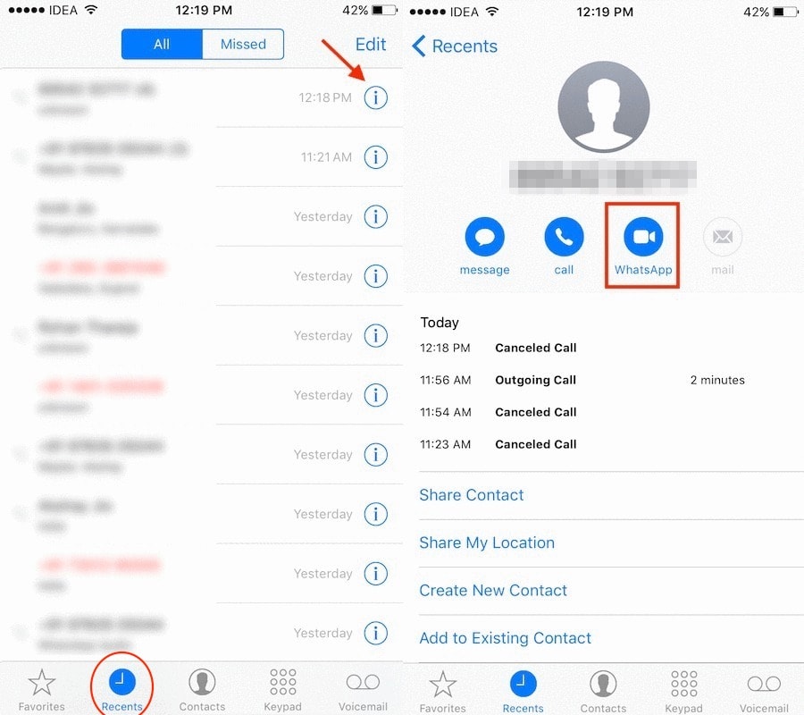 Senden Sie eine WhatsApp-Nachricht, ohne die iPhone-Nummer zu speichern