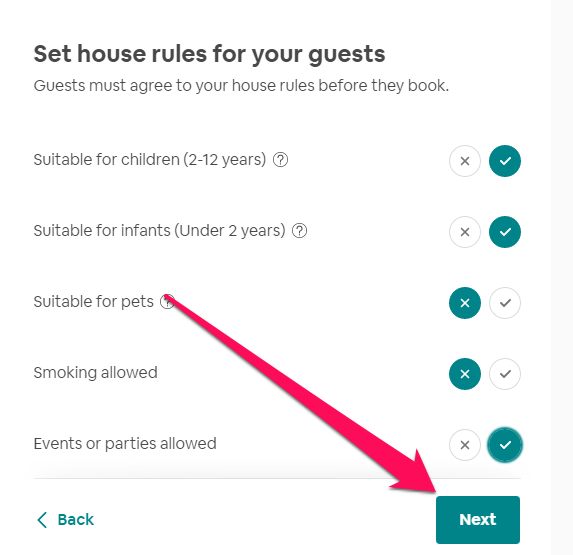 Ustaw zasady dla gości