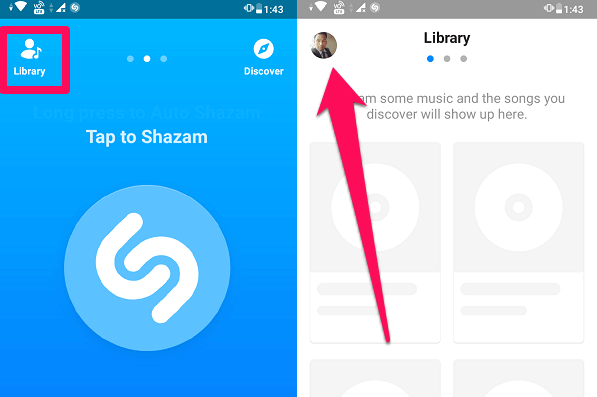 Paramètres Shazam