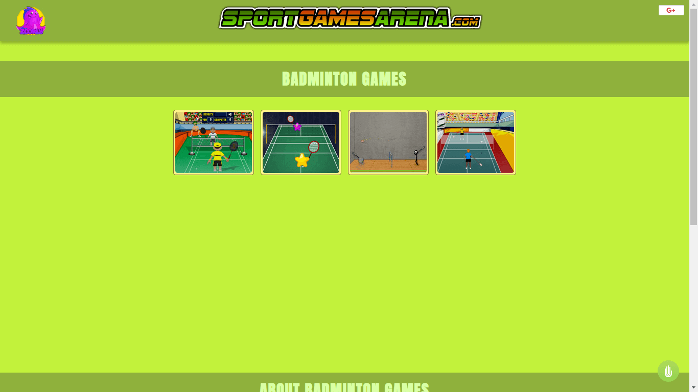 Спортивная арена - компьютерные игры в бадминтон