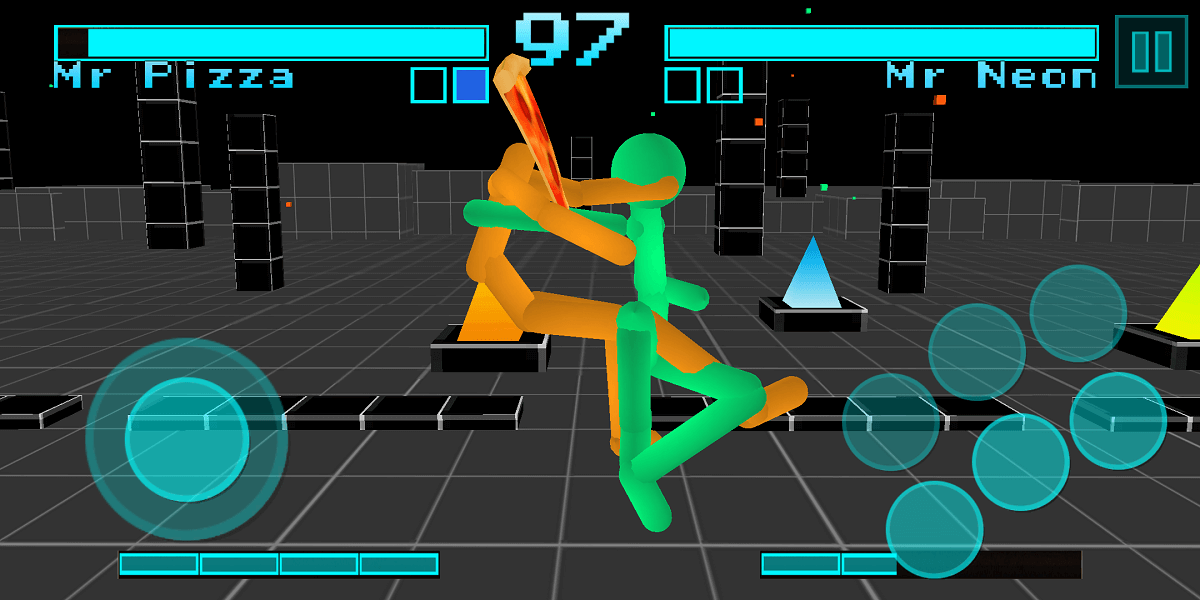 Stickman Fighting Neon Warriors