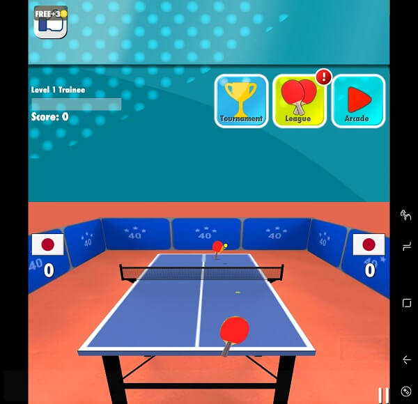 Table Tennis 3D - Paras pöytätennispeli Androidille