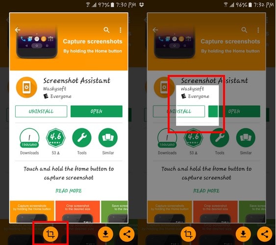 Készítsen képernyőképet bekapcsológomb nélkül az Androidon
