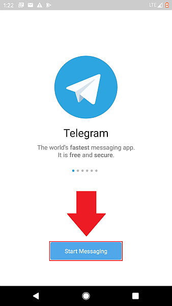 Iniciar mensagens de telegrama