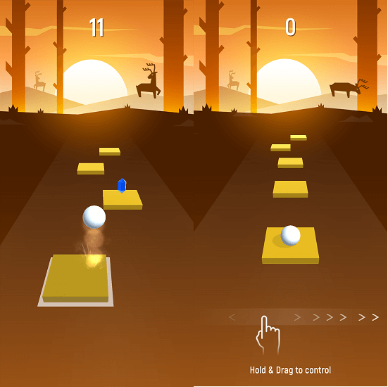 Tiles Hop - peli, kuten Color Switch Androidille ja iPhonelle