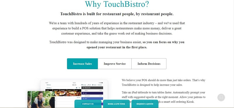 TouchBistro- Bedste alternativ til åbent bord