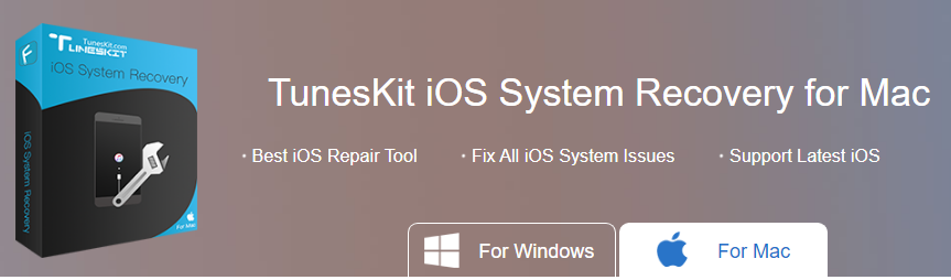 TunesKit iOS System Recovery لنظام التشغيل Mac