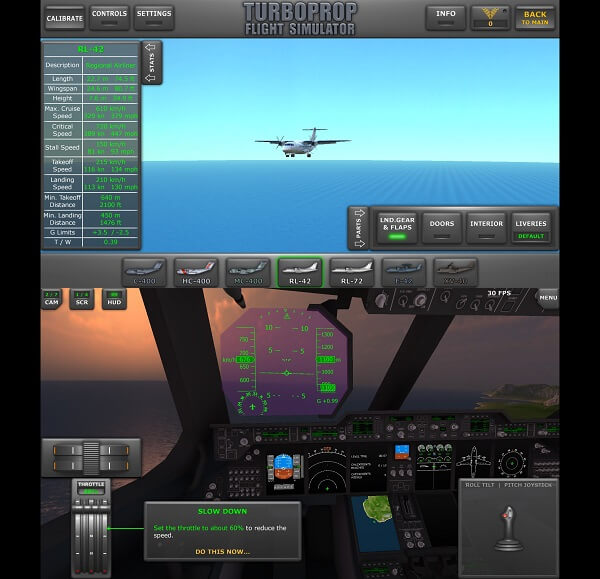 Turboprop Flight Simulator - أفضل ألعاب محاكاة الطيران