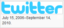Logo Twittera — pierwsze
