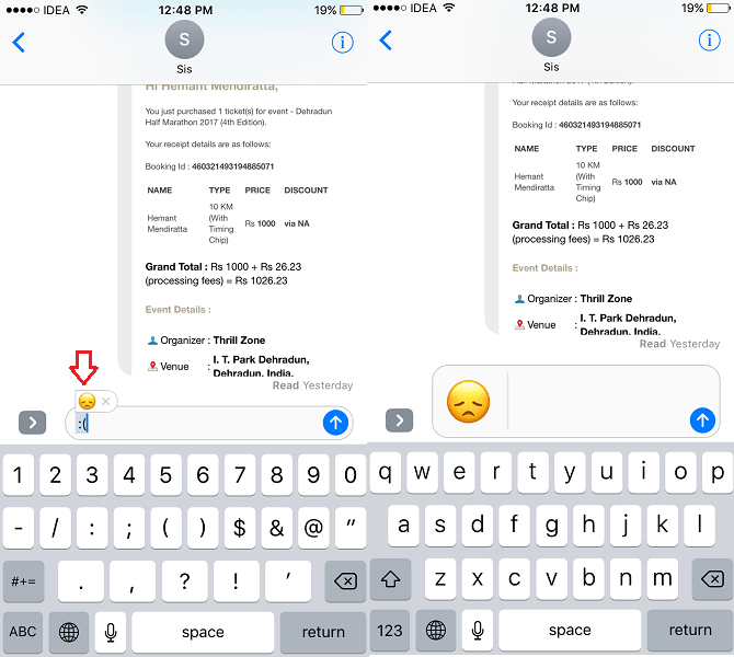 قم بتمكين Emoji Shortcuts على iPhone