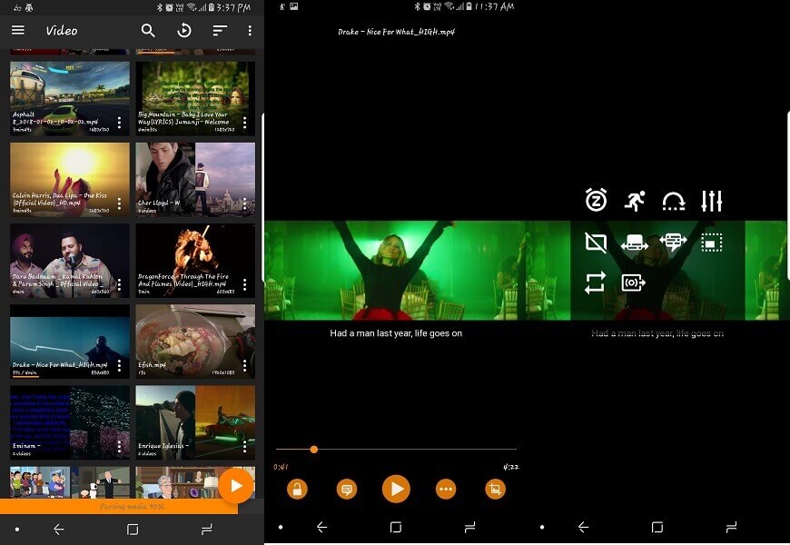 Reprodutor de vídeo VLC para Android