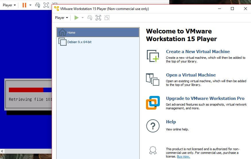 مشغل VMware Workstation