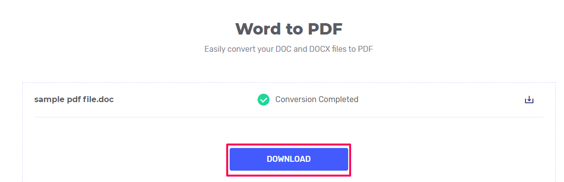 Word au format PDF