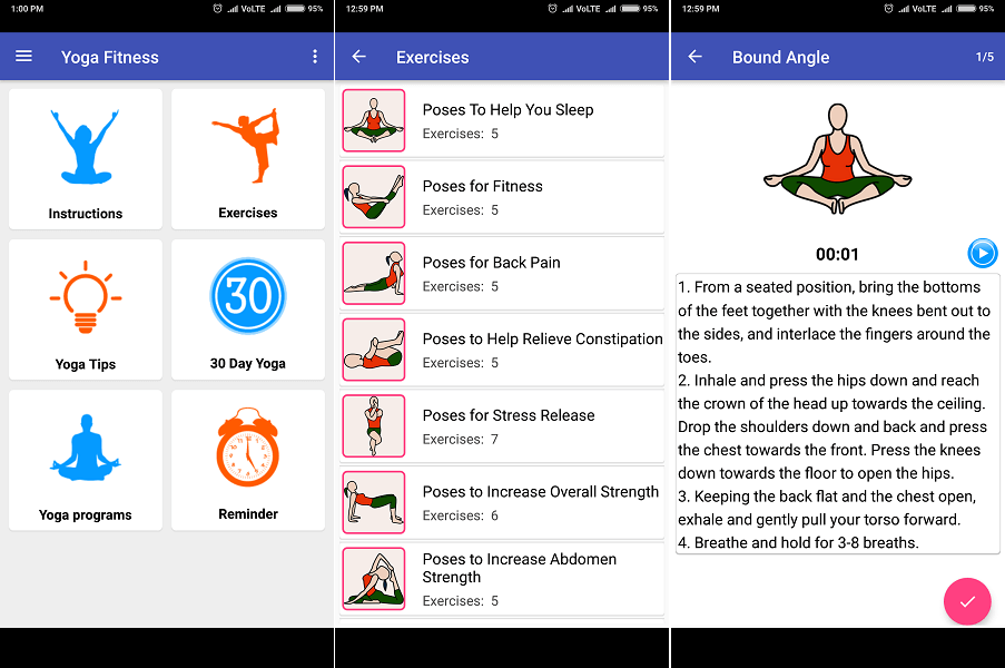 Fitness diário de ioga - Melhor aplicativo de ioga