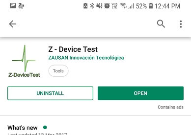 Z - Teste do dispositivo