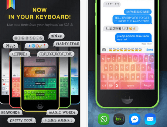 아이폰의 글꼴 앱 - 멋진 글꼴