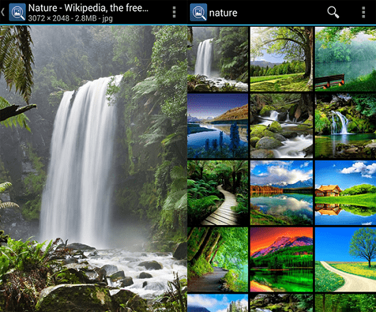 Apps zum Suchen von Bildern - picfinder