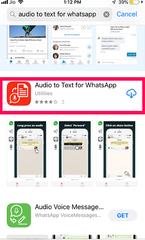 WhatsApp-Audio zu Text